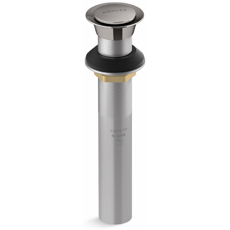 Clicker Drain Less Overflow – Vibrant Titanium 33151-TT Kohler