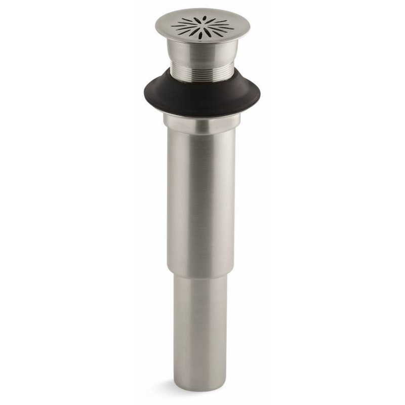 Decorative Grid Shower Drain Less Overflow – Vibrant Brushed Nickel 7107-BN Kohler