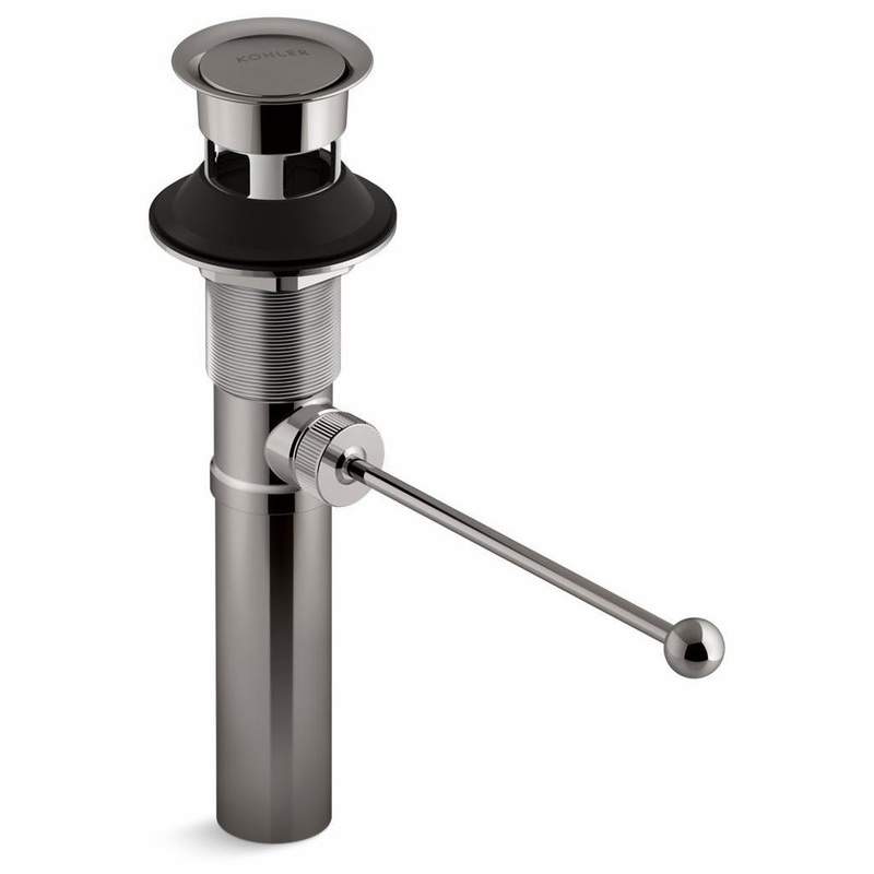 Premier Pop-Up Bathroom Sink Drain With Overflow – Vibrant Titanium 7114-A-TT Kohler