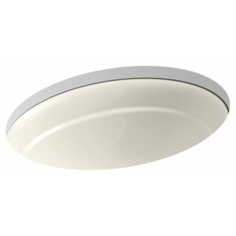 Serif Undermount Bathroom Sink (less Overflow) – Biscuit 2824-96 Kohler