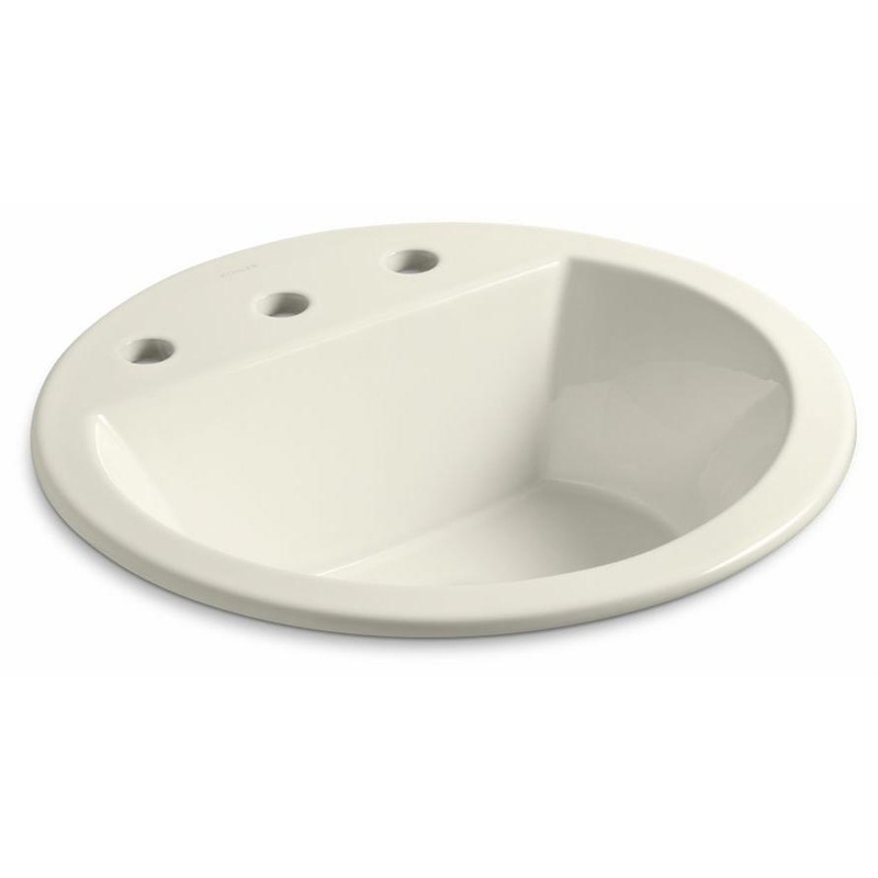Bryant Widespread Drop-In Bathroom Sink – Biscuit 2714-8-96 Kohler