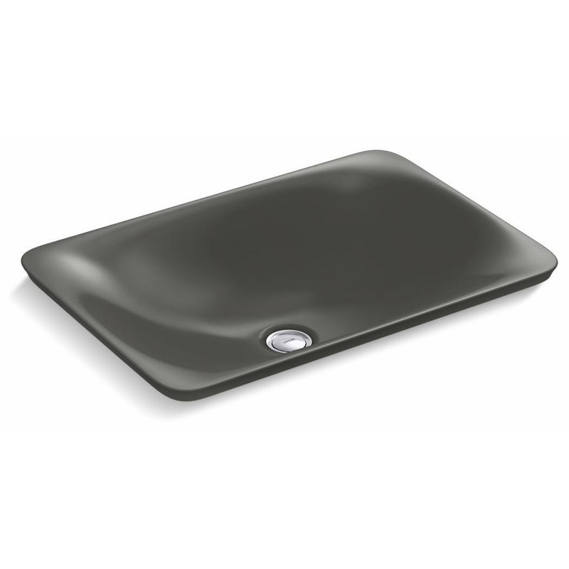 Carillon Drop-In Bathroom Sink (less Overflow) – Thunder Grey 7799-58 Kohler