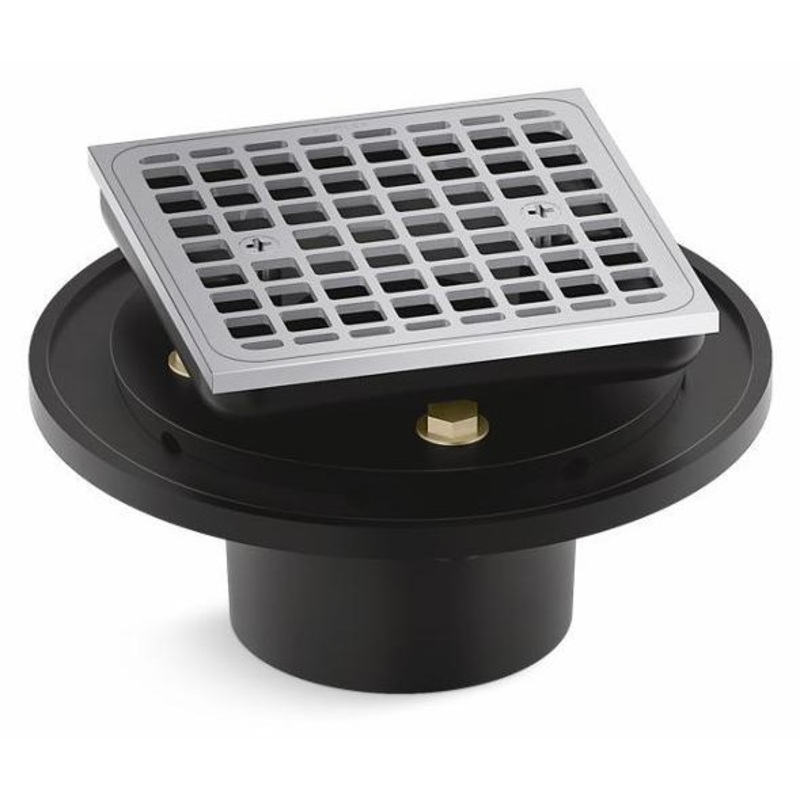 Clearflo Square Brass Tile-In Shower Drain – Polished Chrome 22673-CP Kohler