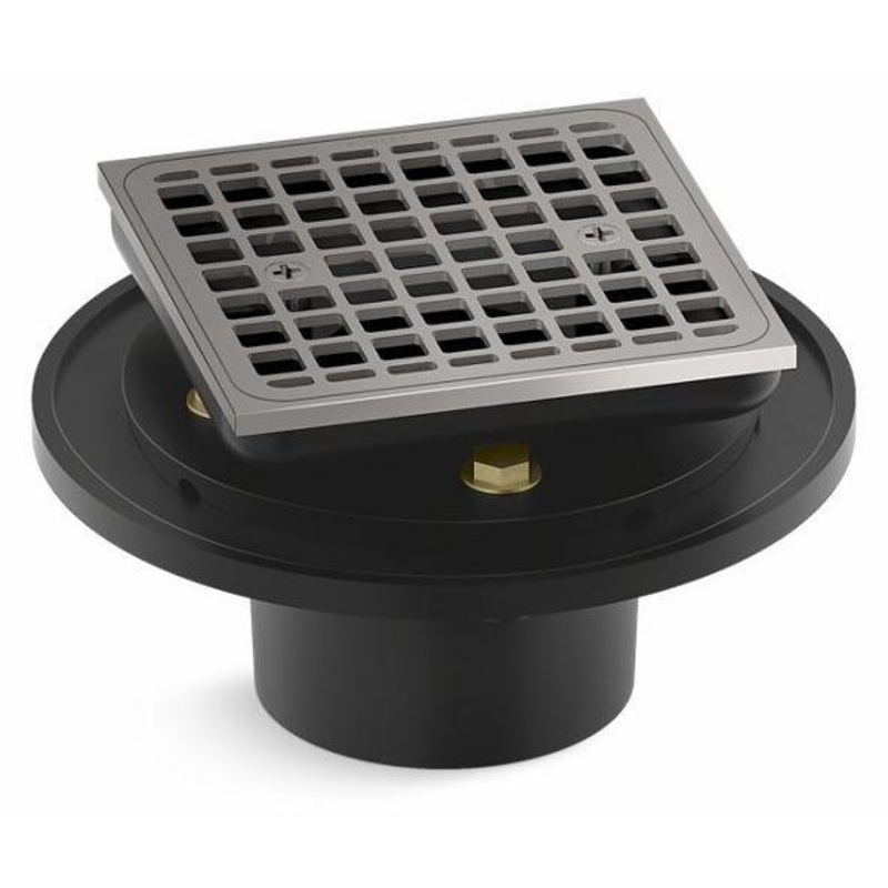 Clearflo Square Brass Tile-In Shower Drain – Vibrant Titanium 22673-TT Kohler