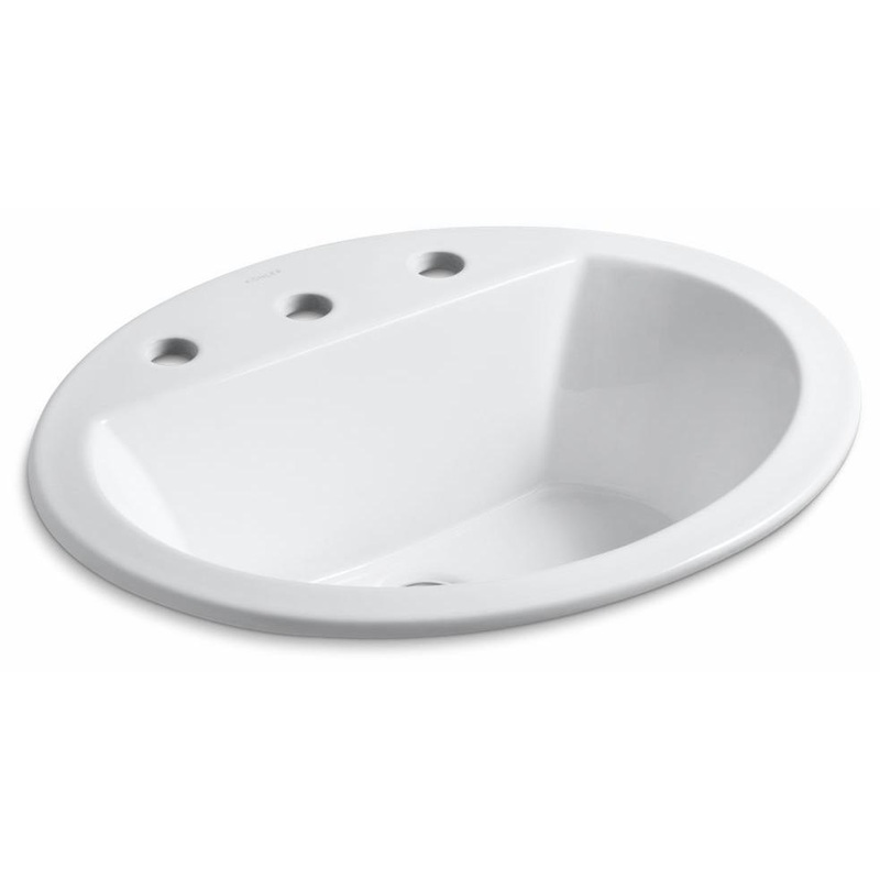 Bryant Widespread Drop-In Bathroom Sink – White 2699-8-0 Kohler