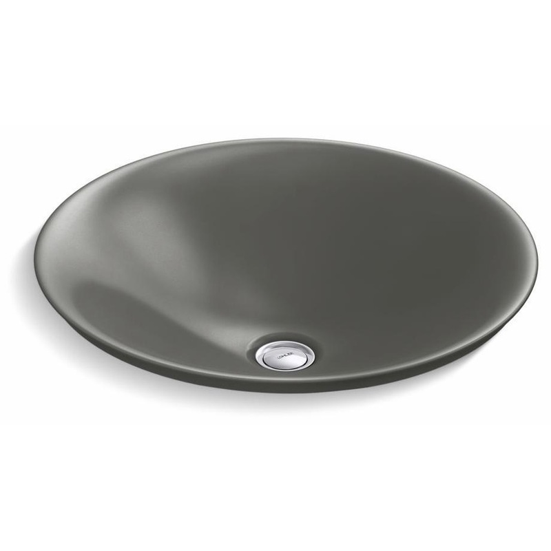 Carillon Drop-In Bathroom Sink (less Overflow) – Thunder Grey 7806-58 Kohler