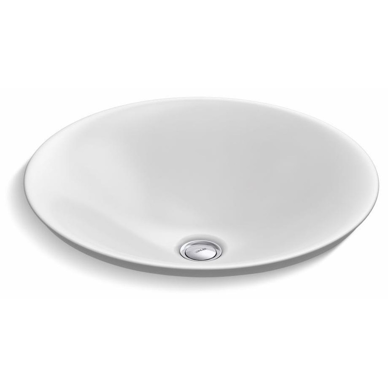 Carillon Drop-In Bathroom Sink (less Overflow) – White 7806-0 Kohler