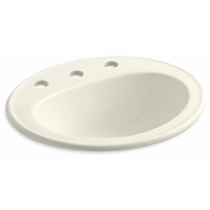 Pennington Widespread Drop-In Bathroom Sink – Biscuit 2196-8-96 Kohler