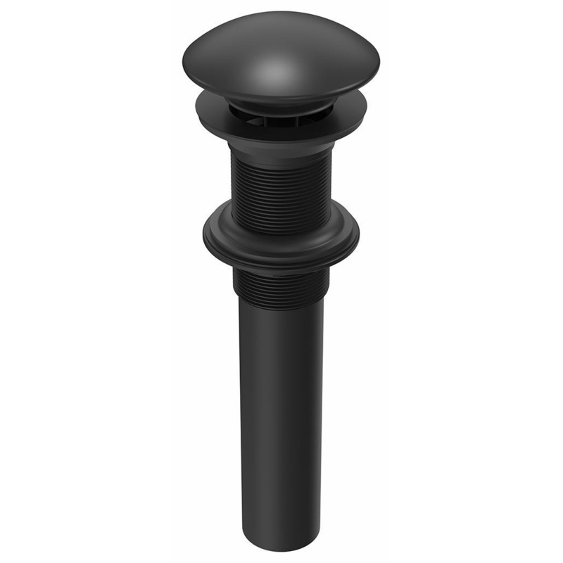 Push Drain Assembly with Porcelain Cap (Less Overflow) – Matte Black AC2143-160 Kalia
