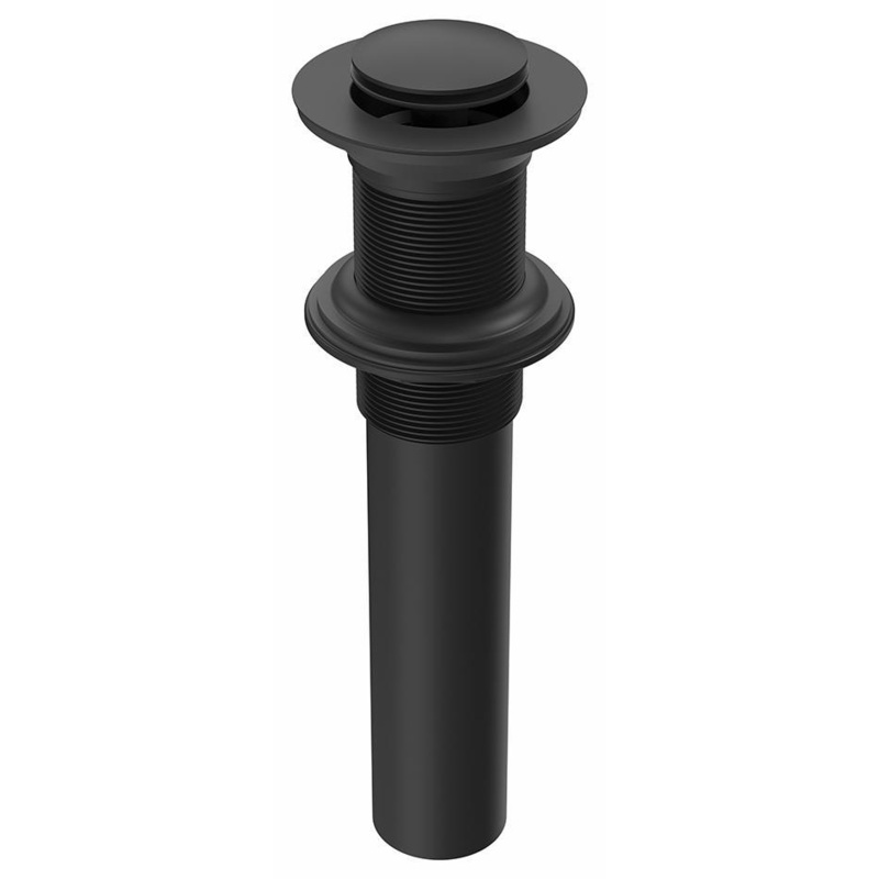 Push Drain for Bathroom Sink without Overflow – Matte Black AC1322-160 Kalia