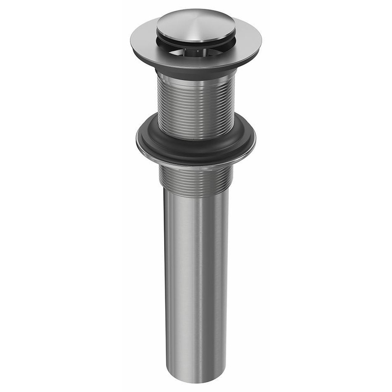 Push Drain for Bathroom Sink without Overflow – Pure Nickel AC1322-125 Kalia
