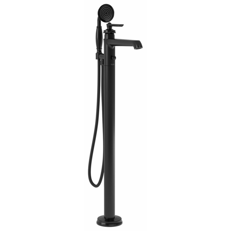 Rustik Freestanding Tub Filler with Hand Shower – Black BF1487-165 Kalia