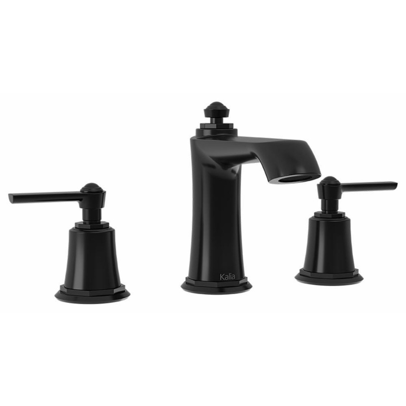 Rustik Widespread Bathroom Faucet (less Drain) – Black BF1484-165 Kalia