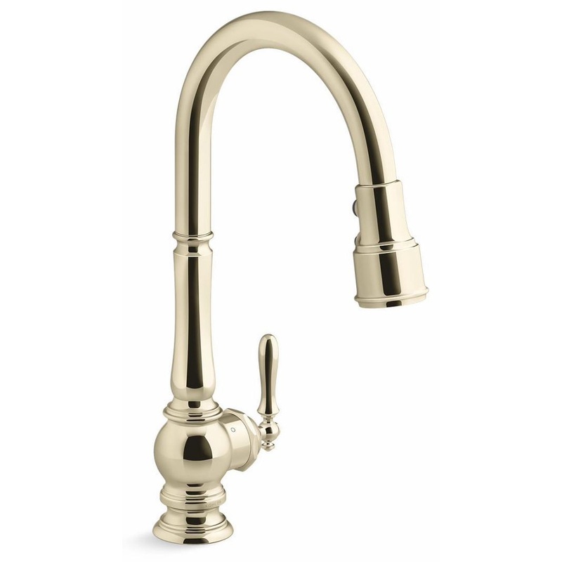 Artifacts Touchless Kitchen Faucet with Pulldown Spray – Vibrant French Gold 29709-AF Kohler