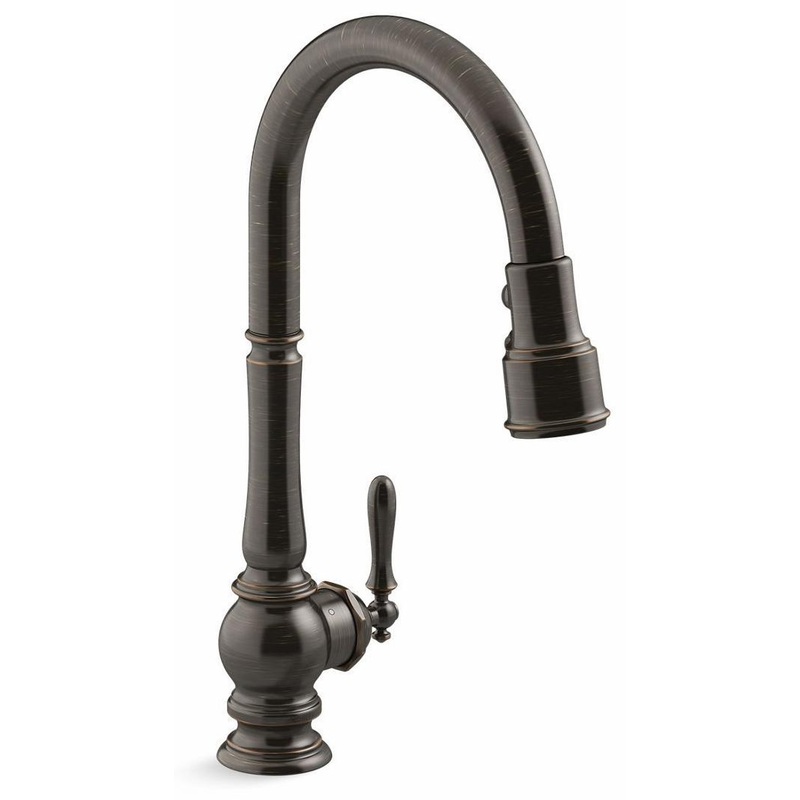 Artifacts Touchless Smart Kitchen Faucet with Pulldown Spray – Oil-Rubbed Bronze 29709-WB-2BZ Kohler