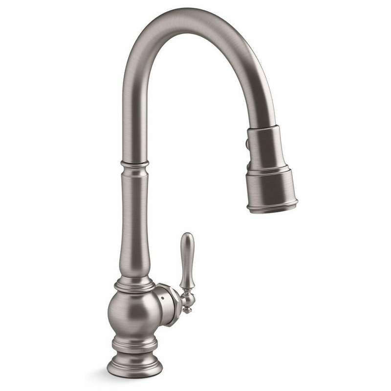 Artifacts Touchless Smart Kitchen Faucet with Pulldown Spray – Vibrant Stainless 29709-WB-VS Kohler