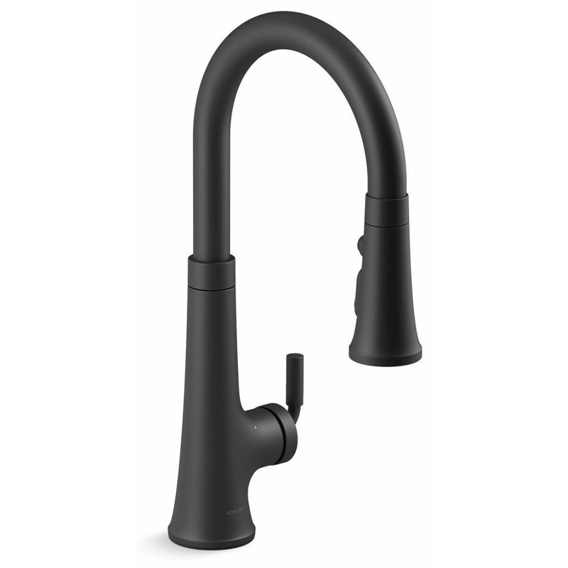 Tone Touchless Smart Kitchen Faucet with Pulldown Spray – Matte Black 23766-WB-BL Kohler