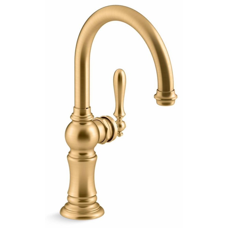 Artifacts Kitchen Faucet – Vibrant Brushed Moderne Brass 99264-2MB Kohler
