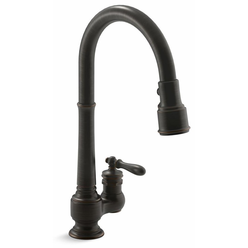Artifacts Kitchen Faucet with Pulldown Spray – Oil-Rubbed Bronze 99260-2BZ Kohler