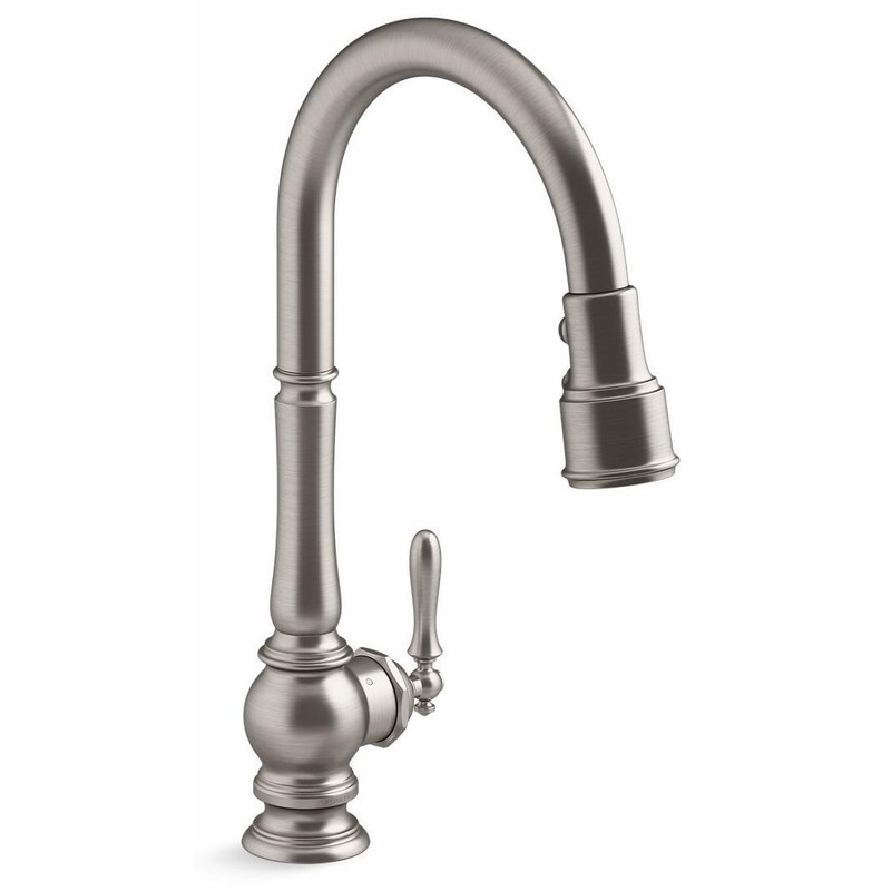 Artifacts Touchless Kitchen Faucet with Pulldown Spray – Vibrant Stainless 29709-VS Kohler