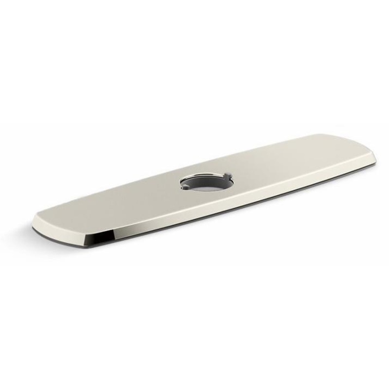 Graze 3-Hole Kitchen Faucet Escutcheon (Deck Plate) – Vibrant Polished Nickel 22071-SN Kohler