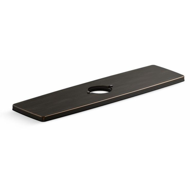 Riff 3-Hole Kitchen Faucet Escutcheon (Deck Plate) – Oil-Rubbed Bronze 24462-2BZ Kohler
