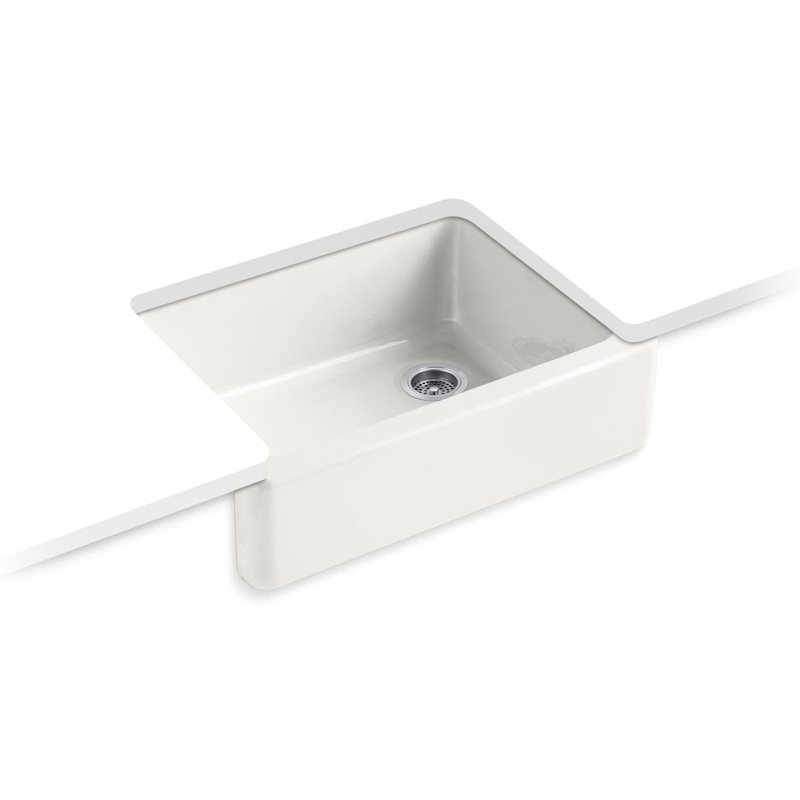 Whitehaven 29-3/4″ 1 Bowl Undermount Farmhouse Kitchen Sink – Sea Salt 6487-FF Kohler