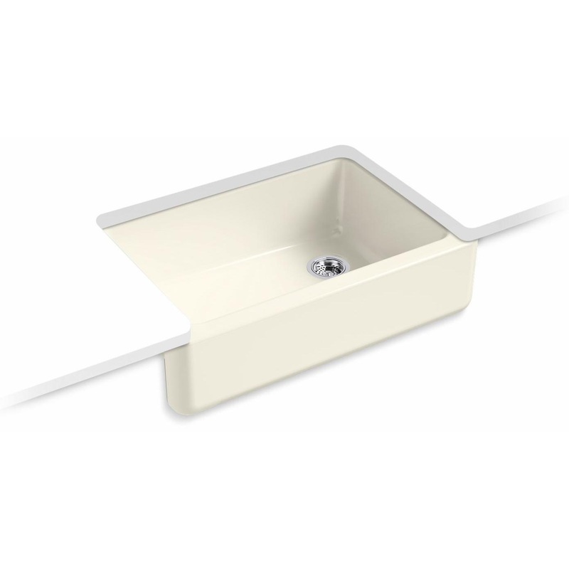 Whitehaven 32-3/4″ 1 Bowl Undermount Farmhouse Kitchen Sink – Biscuit 5827-96 Kohler