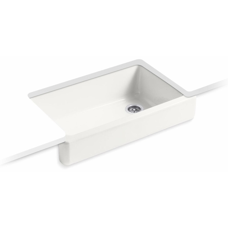 Whitehaven 35-1/2″ 1 Bowl Undermount Farmhouse Kitchen Sink – Sea Salt 6488-FF Kohler