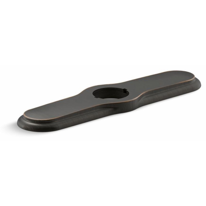 3-Hole Kitchen Faucet Escutcheon (Deck Plate) – Oil-Rubbed Bronze 99272-2BZ Kohler