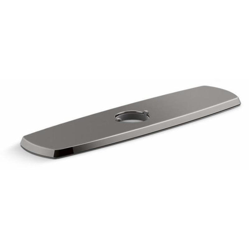 Graze 3-Hole Kitchen Faucet Escutcheon (Deck Plate) – Vibrant Titanium 22071-TT Kohler