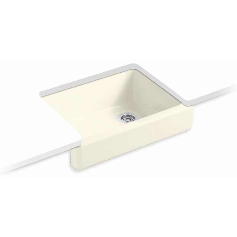 Whitehaven 29-1/2″ 1 Bowl Undermount Farmhouse Kitchen Sink – Biscuit 6486-96 Kohler