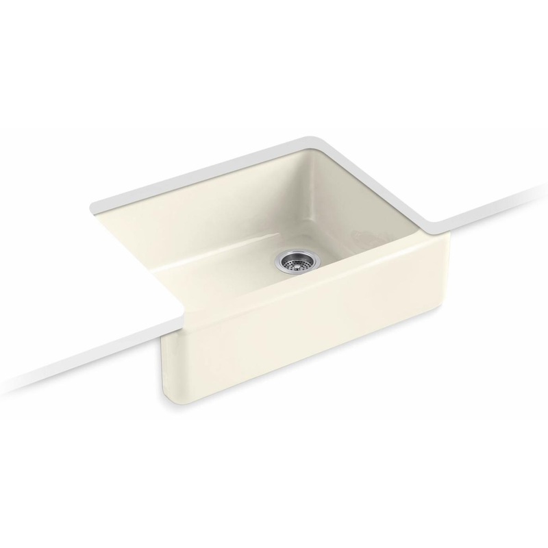 Whitehaven 29-3/4″ 1 Bowl Undermount Farmhouse Kitchen Sink – Biscuit 6487-96 Kohler