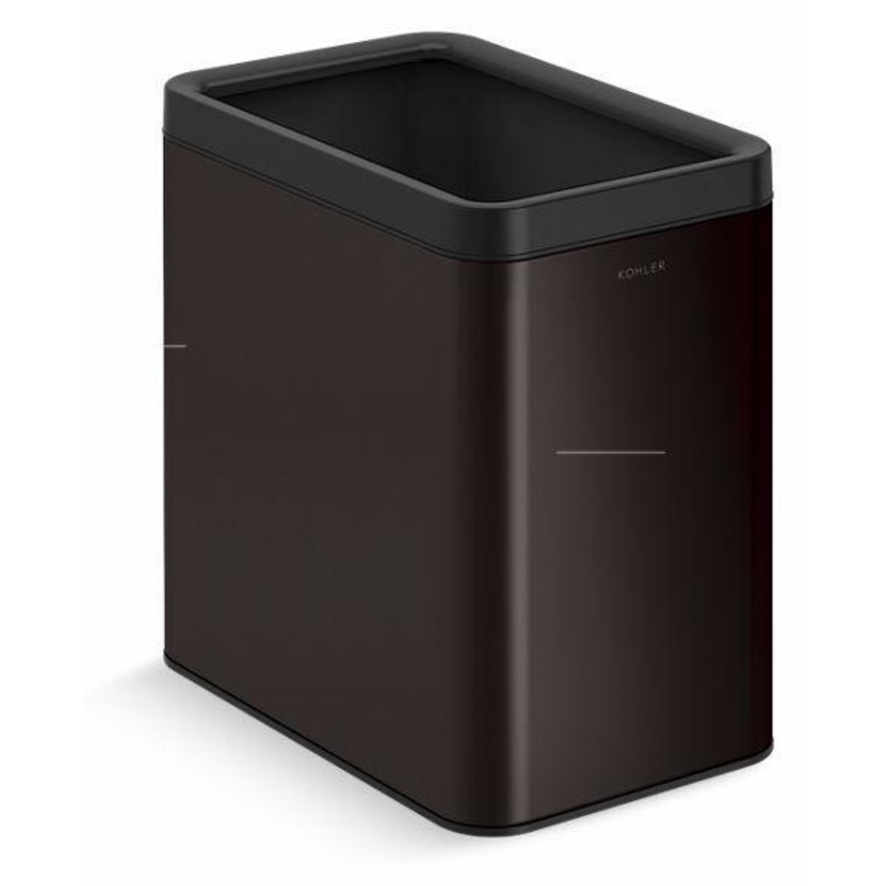 25 Litre Open Top Trash Can – Black Stainless 31314-BST Kohler