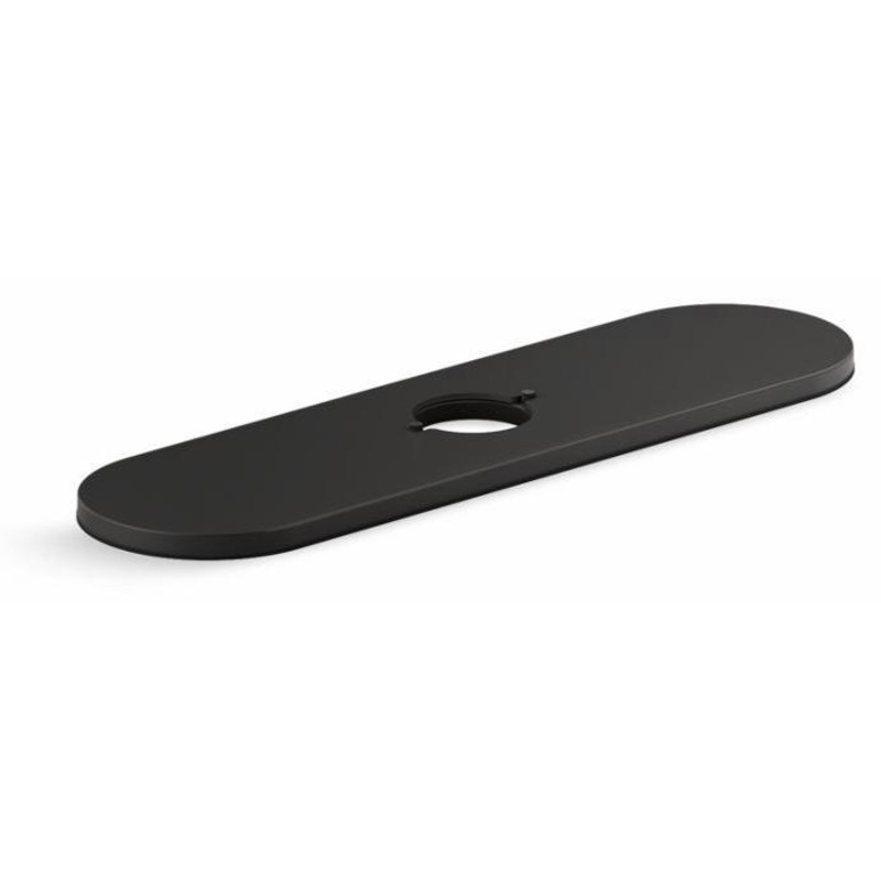 Tone 3-Hole Kitchen Faucet Escutcheon (Deck Plate) – Matte Black 24461-BL Kohler