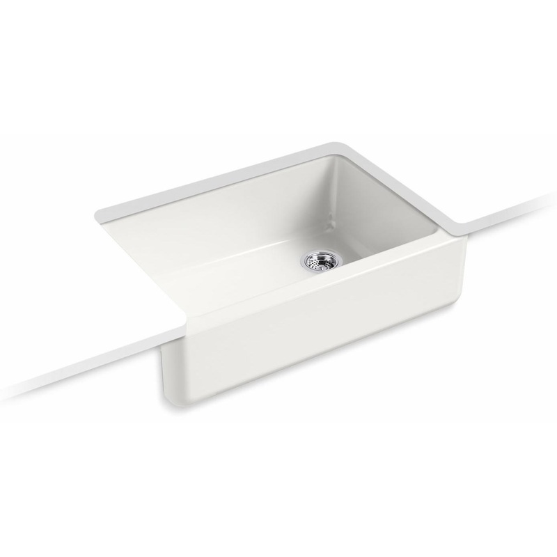 Whitehaven 32-3/4″ 1 Bowl Undermount Farmhouse Kitchen Sink – Sea Salt 5827-FF Kohler