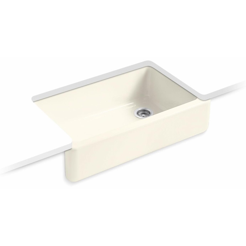 Whitehaven 35-3/4″ 1 Bowl Undermount Farmhouse Kitchen Sink – Biscuit 6489-96 Kohler