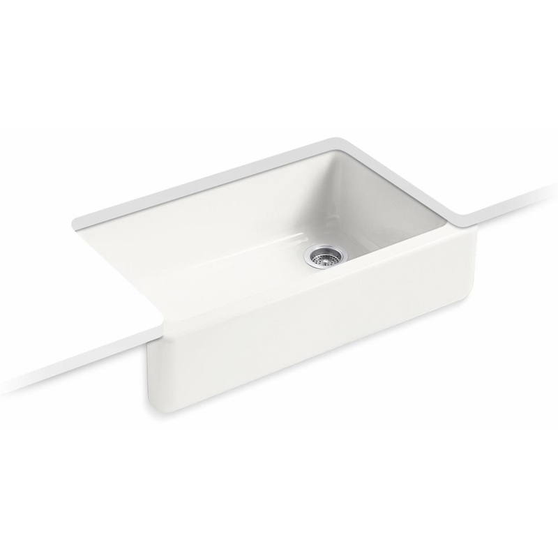 Whitehaven 35-3/4″ 1 Bowl Undermount Farmhouse Kitchen Sink – Sea Salt 6489-FF Kohler