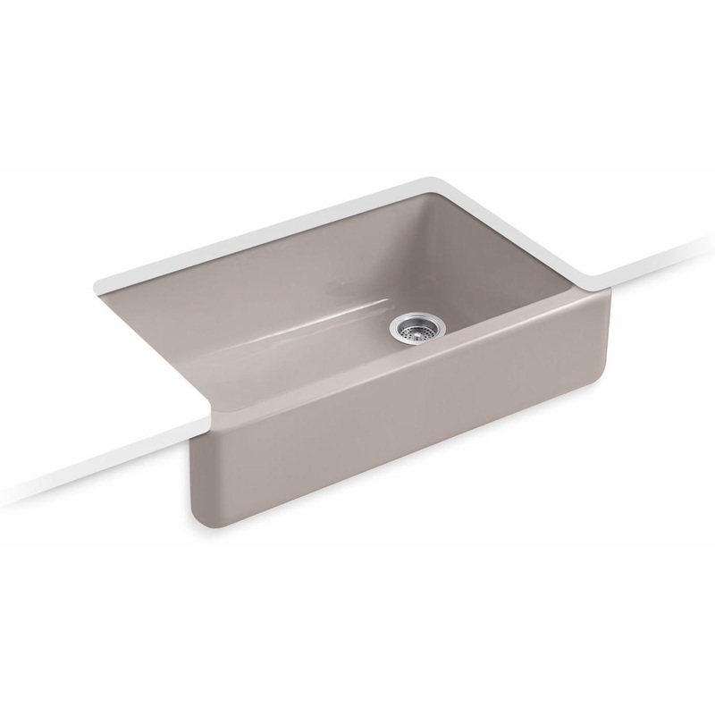 Whitehaven 35-3/4″ 1 Bowl Undermount Farmhouse Kitchen Sink – Truffle 6489-TRF Kohler