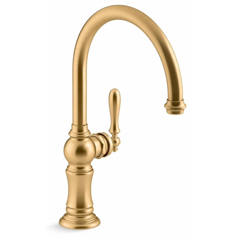 Artifacts Kitchen Faucet – Vibrant Brushed Moderne Brass 99263-2MB Kohler
