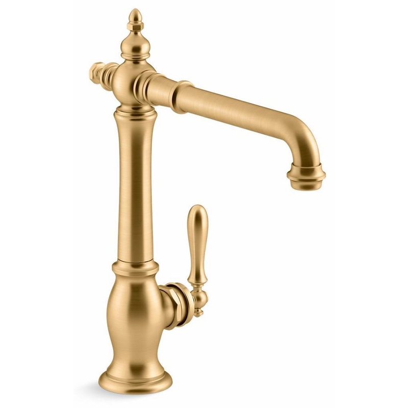 Artifacts Kitchen Faucet – Vibrant Brushed Moderne Brass 99266-2MB Kohler