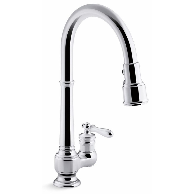 Artifacts Kitchen Faucet with Pulldown Spray – Polished Chrome 99260-CP Kohler