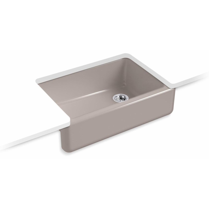Whitehaven 32-3/4″ Undermount 1 Bowl Farmhouse Kitchen Sink – Truffle 5827-TRF Kohler