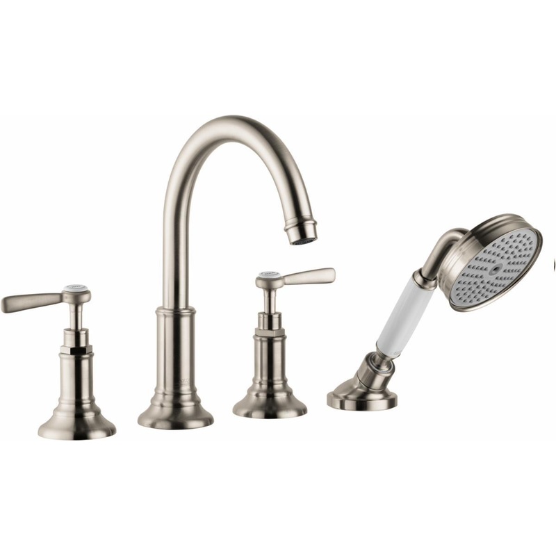 Axor Montreux Roman Tub Faucet Trim With Hand Shower – Brushed Nickel 16555821 Axor