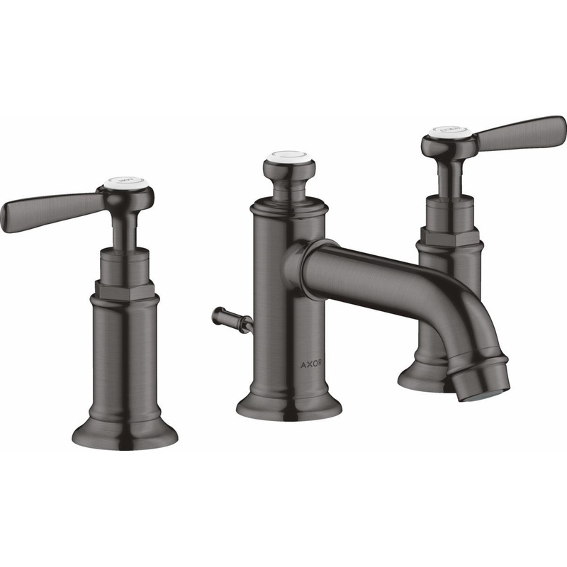 Axor Montreux Widespread Bathroom Faucet – Brushed Black Chrome 16535341 Axor