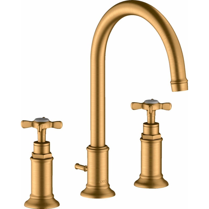 Axor Montreux Widespread Bathroom Faucet – Brushed Gold Optic 16513251 Axor