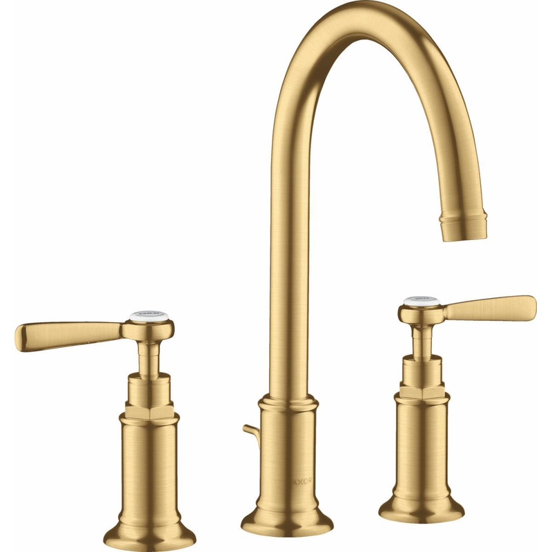 Axor Montreux Widespread Bathroom Faucet – Brushed Gold Optic 16514251 Axor