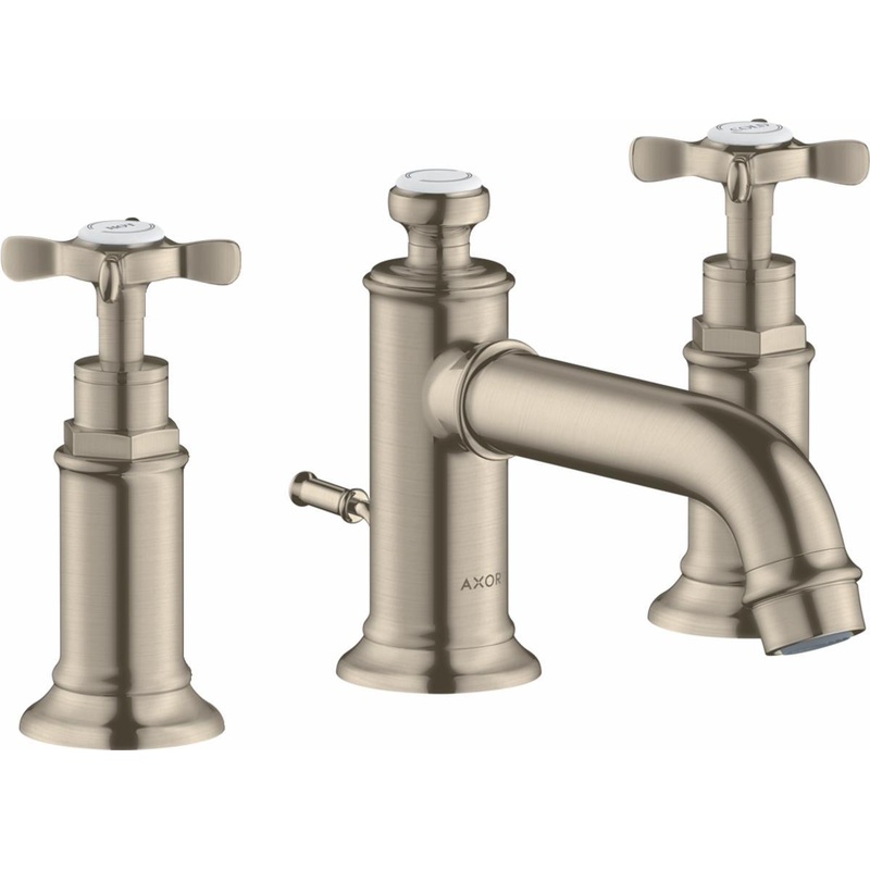 Axor Montreux Widespread Bathroom Faucet – Brushed Nickel 16536821 Axor