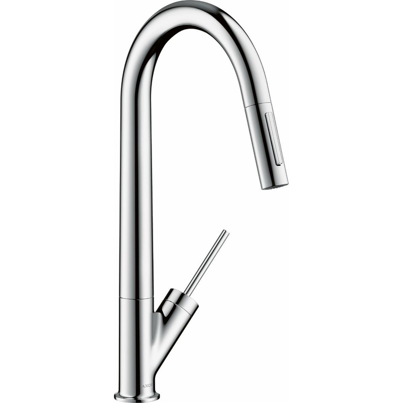 Axor Starck Kitchen Faucet with Pulldown Spray – Chrome 12806001 Axor