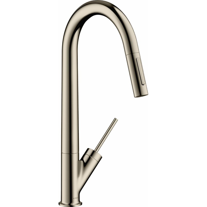 Axor Starck Kitchen Faucet with Pulldown Spray – Polished Nickel 10821831 Axor
